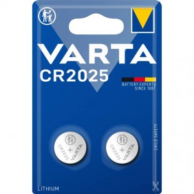 Pile bouton - CR2025 - lot de 2 - 3V - Lithium VARTA