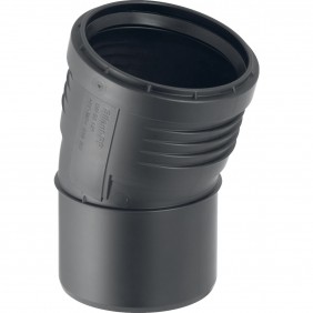 Coude PVC 15° Silent-PP - diamètre 110 mm - pour évacuation discrète GEBERIT