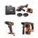 Pack 3 outils 18V + 2 batteries 4Ah, chargeur et coffret - FR18-AEG-3BL-402MB