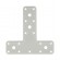Équerre en T d'assemblage en acier blanc 160 x 45 mm
