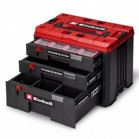 Coffret de rangement à tiroirs E-Case - 3 tiroirs - charge 1000kg EINHELL