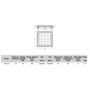 Tampon de visite à carreler Uniface - largeur de passage 400x400 mm ACO