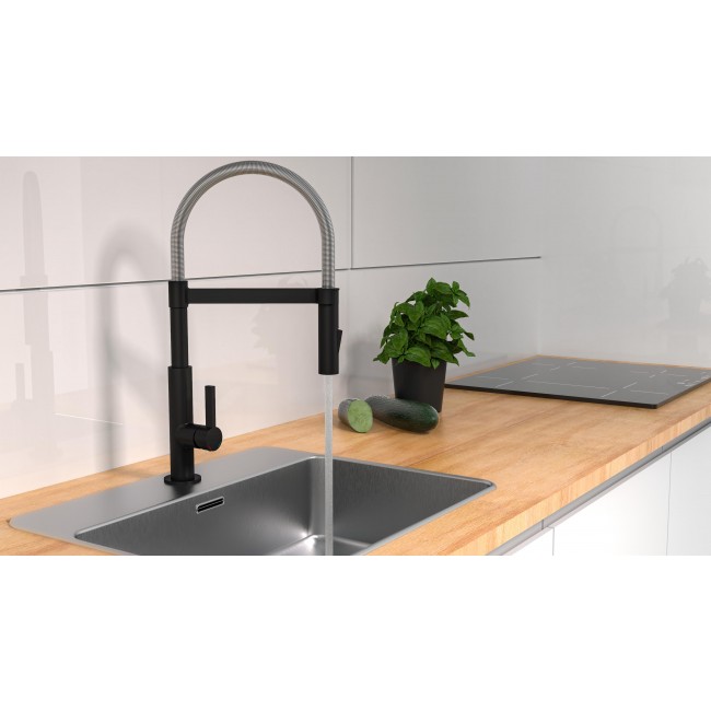 Mitigeur de cuisine - avec ressort - en spirale - Chromé 3.jpg SCHÜTTE