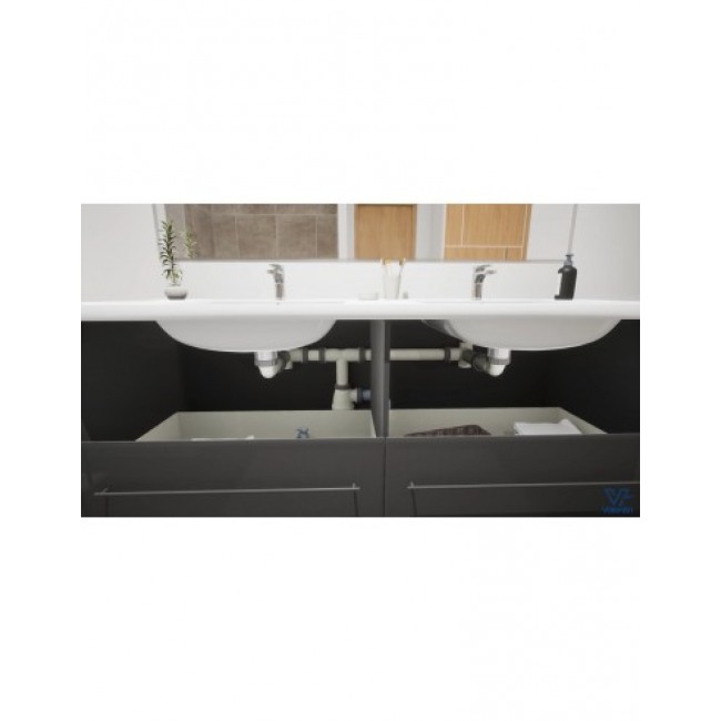 Ensemble tubulure gain de place et siphon Connectic pour 2 lavabos - Bricozor 1.jpeg VALENTIN