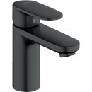Mitigeur de lavabo noir mat 100 Coolstart avec tirette et vidage - Vernis Blend HANSGROHE