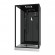 Cabine de douche balnéo noire 115 x 90 cm - porte coulissante - Aura