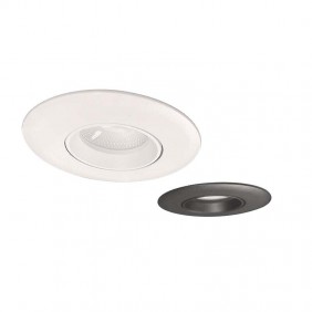 Spot LED encastrable orientable CCT POGO - blanc ou noir Asled