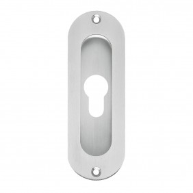 Poignée cuvette ovale - pour porte à galandage - série EZ1702 KARCHER DESIGN