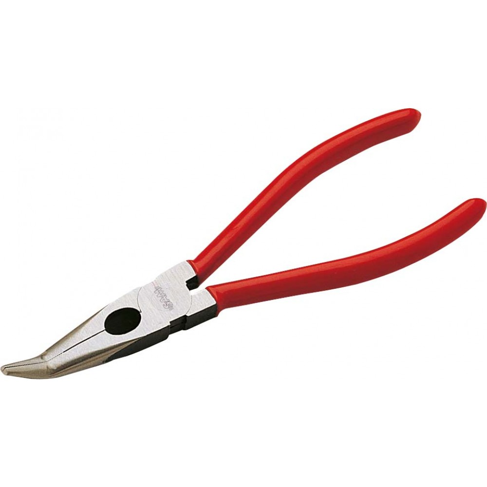Pince à Bec Demi-Rond Coudé 45° KS TOOLS - 165mm - Gamme Ultimate - Pour Professionnels