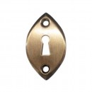 Rosace pour poignée de porte - Ligne Végétale - LV 102 - laiton vieilli BOUVET