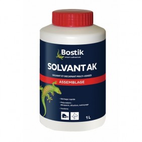 Solvant pour colle de canalisation pvc - 1 litre - AK BOSTIK
