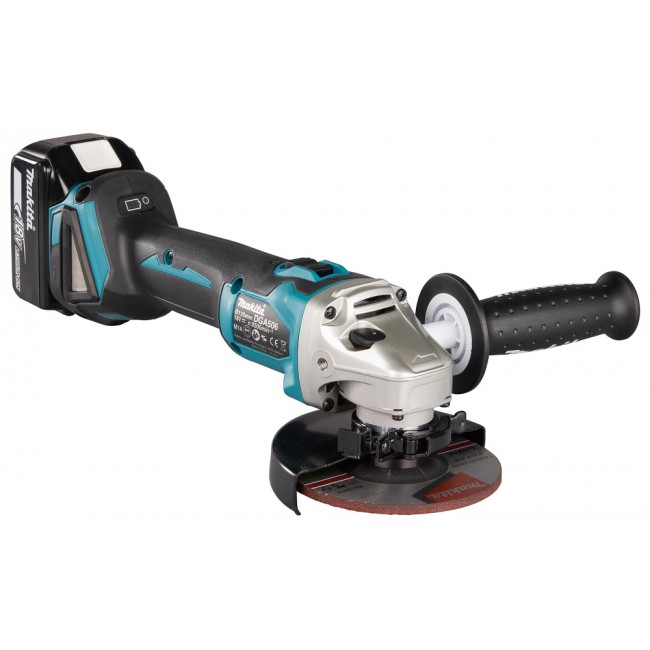 Meuleuse sans fil LXT® 18V - Ø125mm - 2 batteries 5Ah + chargeur - DGA506RTJ - Bricozor 5.jpg MAKITA