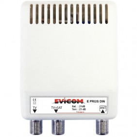 Amplificateur d'appartement TV + SAT 2 sorties EVICOM