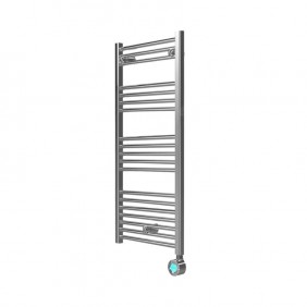 Sèche-serviettes électrique digital programmable 300W H112cm - chrome - Elba Plus ROINTE
