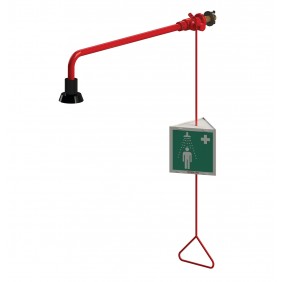 Douche de sécurité - alimentation murale - 1 tête fixe PRESTO