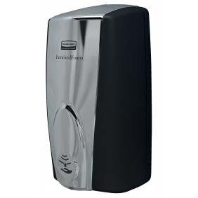 Distributeur de savon mousse AutoFoam chromé noir + 4 recharges 1100ml RUBBERMAID