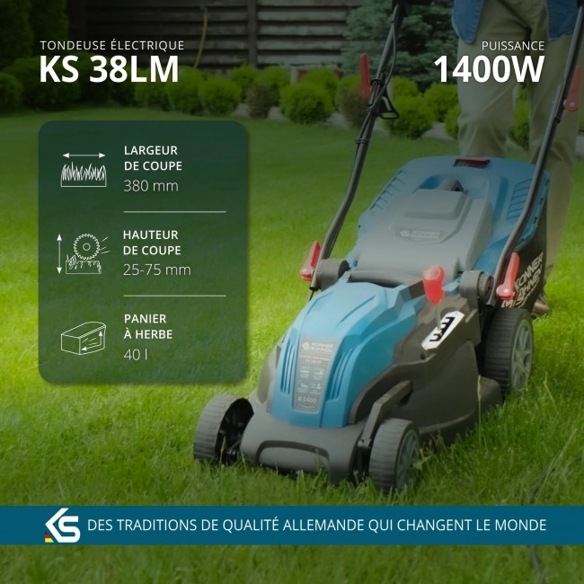 Tondeuse électrique 1400W - largeur de travail 38 cm - KS 38LM - Bricozor 1.jpeg KONNER & SOHNEN