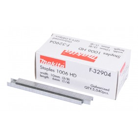 Agrafes pour agrafeuse à batterie - 10 x 6 mm - boîte de 5040 MAKITA