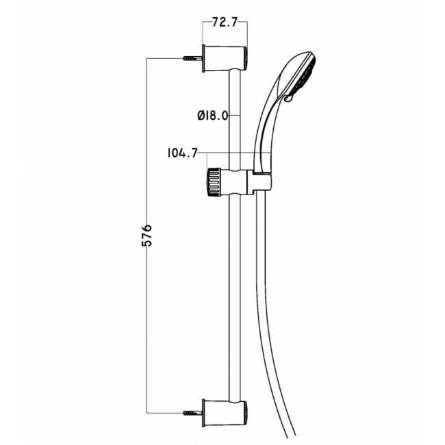 Set de douche - chromé - Napoli 3.png SCHÜTTE