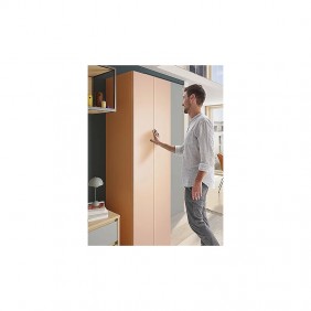 Kit ferrure WingLine L - Pull to Move Silent - finition gris HETTICH