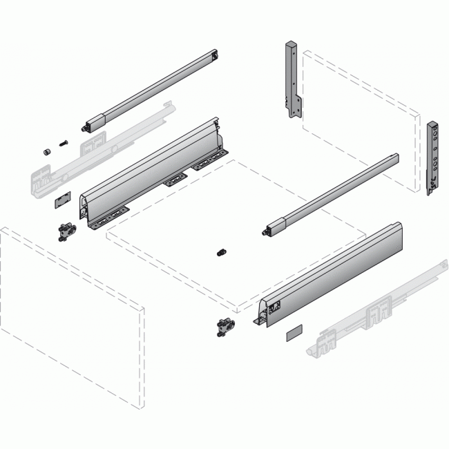 Tiroir avec tringles - Arcitech HETTICH