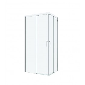 Paroi de douche - coulissante / 2x2 vantaux sans seuil 80 cm - Tyxo LEDA