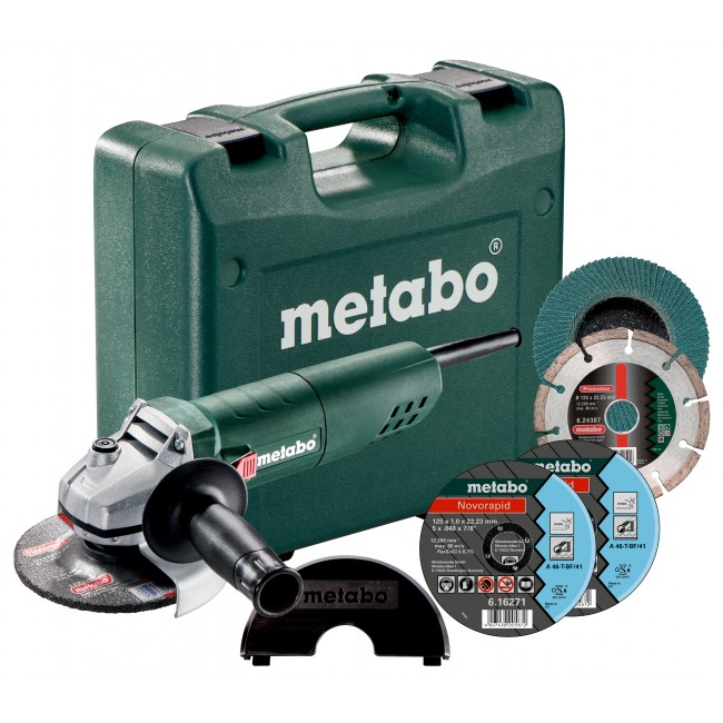 Meuleuse d'angle 125mm 750W + accessoires METABO