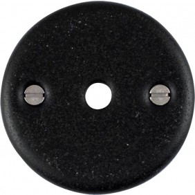 Rosace ronde décondamnation - porcelaine noire - 48 mm MÉRIGOUS