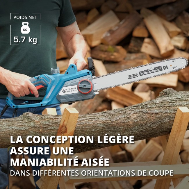 Tronçonneuse électrique 2400W - 45 cm - KS CS2400-18 - Bricozor 9.jpeg KONNER & SOHNEN