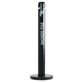 Cendrier sur pied mobile - format compact - Smokers' Pole RUBBERMAID