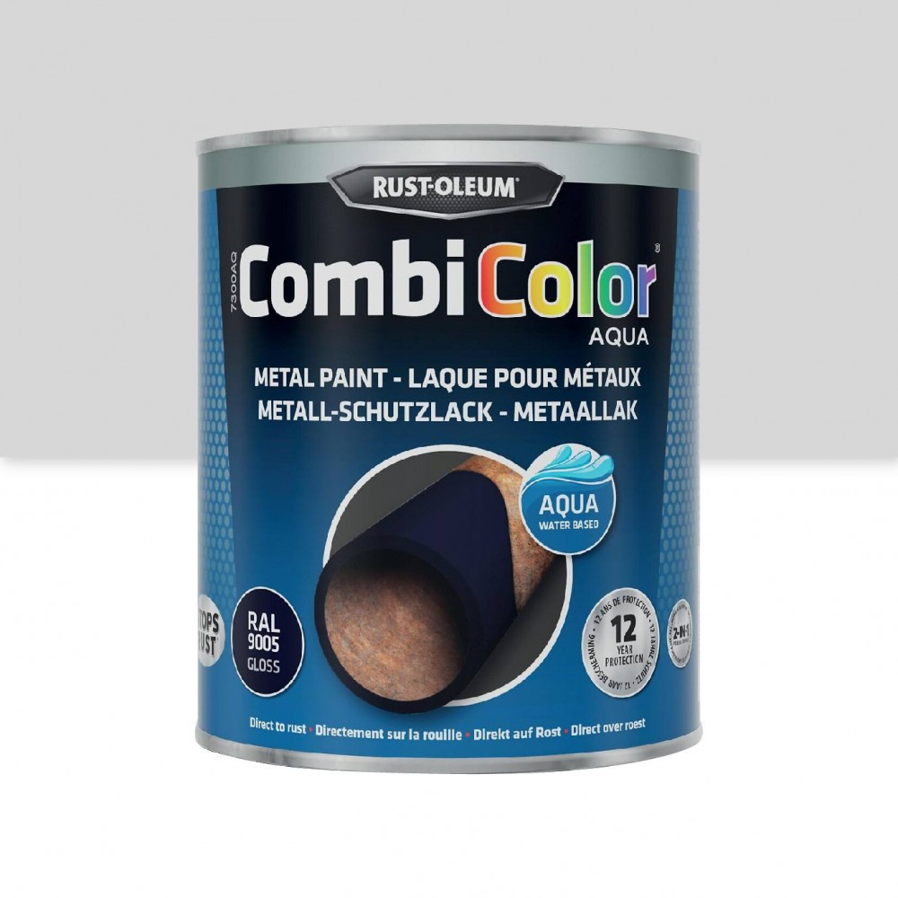 Peinture antirouille - 2 en 1 - sans solvant - CombiColor Aqua - 0