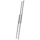 Echelle à coulisse à main 2 plans Starline à crochet - 2x8 échelons TUBESCA