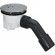 Bonde de douche 90 mm - capot chromé - Tempoplex