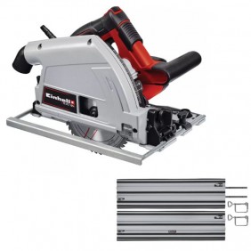 Pack scie plongeante filaire TE-PS 165 - 1200W - 165mm + 2 rails de guidage EINHELL