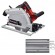 Pack scie plongeante filaire TE-PS 165 - 1200W - 165mm + 2 rails de guidage