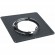 Plaque de propreté - inox émail noir mat - dimensions 400 x 400 mm