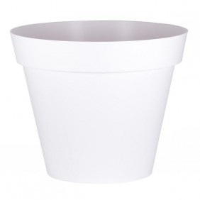 Pot rond blanc - diamètre 80 cm - 170 litres - Toscane 13623 