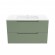 Ensemble meuble vasque salle de bains - 80 cm - 2 tiroirs - Vert Olive