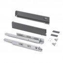 Tiroir extérieur Vertex 3D anthracite - hauteur 83 mm - charge 40 kg EMUCA