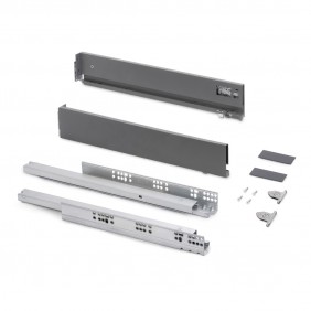 Tiroir extérieur Vertex 3D anthracite - hauteur 83 mm - charge 40 kg EMUCA