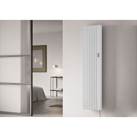 Radiateur électrique à chaleur douce connecté avec LED - blanc - Sax IRSAP