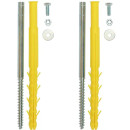 Jeu de chevilles M8 pour fixation radiateur ING FIXATIONS