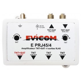 Amplificateur ethernet TNT et satellite - HF/RJ45 EVICOM