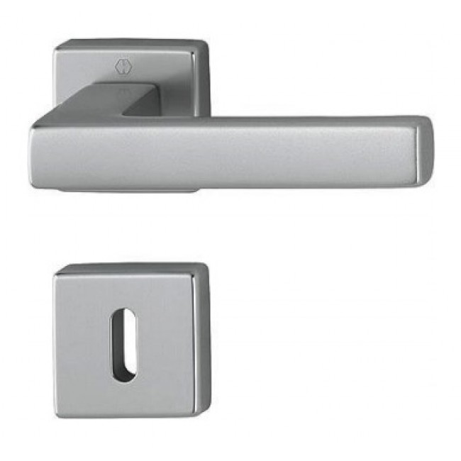 Paires de poignées sur rosaces carrées - clé L - Toulon inox HOPPE
