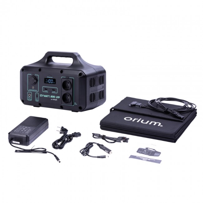Station électrique portable IZYWATT 800 LFP + panneau solaire 160W - Bricozor 1.jpeg ORIUM