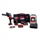 Pack 2 outils 18V + projecteur + 2 batteries + accessoires - 515.4731F-A2 KS TOOLS