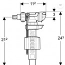 Robinet flotteur Unifill Impuls 380 - Silencieux et universel GEBERIT