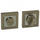 Rosaces pour porte - aluminium nickel mat et chromé - Magenta CADAP