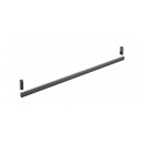 Barre de penderie Excessories en aluminium brun métallisé - 30 x 15 mm SALICE