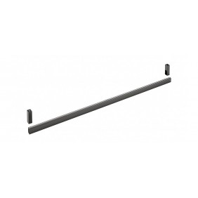 Barre de penderie Excessories en aluminium brun métallisé - 30 x 15 mm SALICE